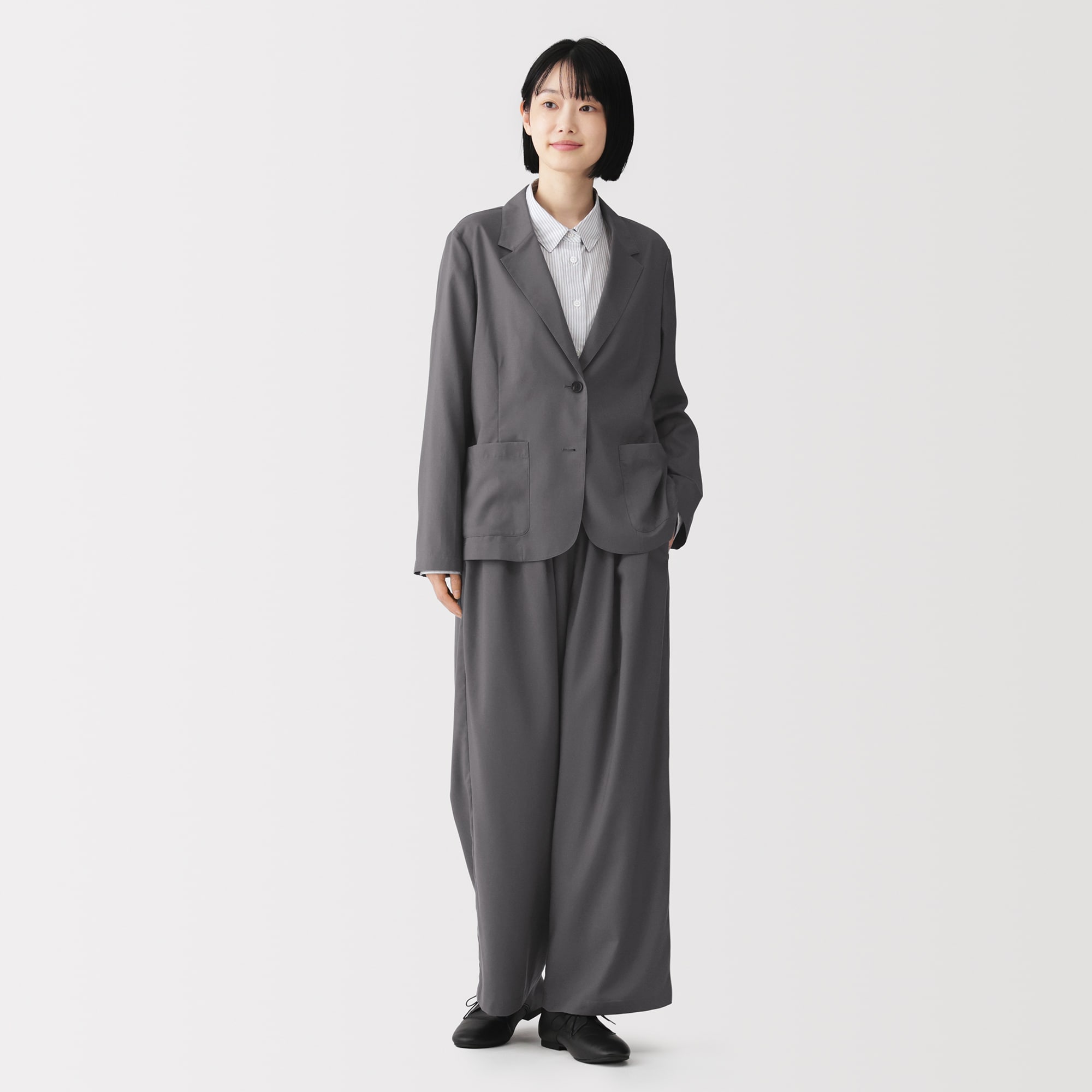 婦人 なめらか シャツジャケット | 無印良品