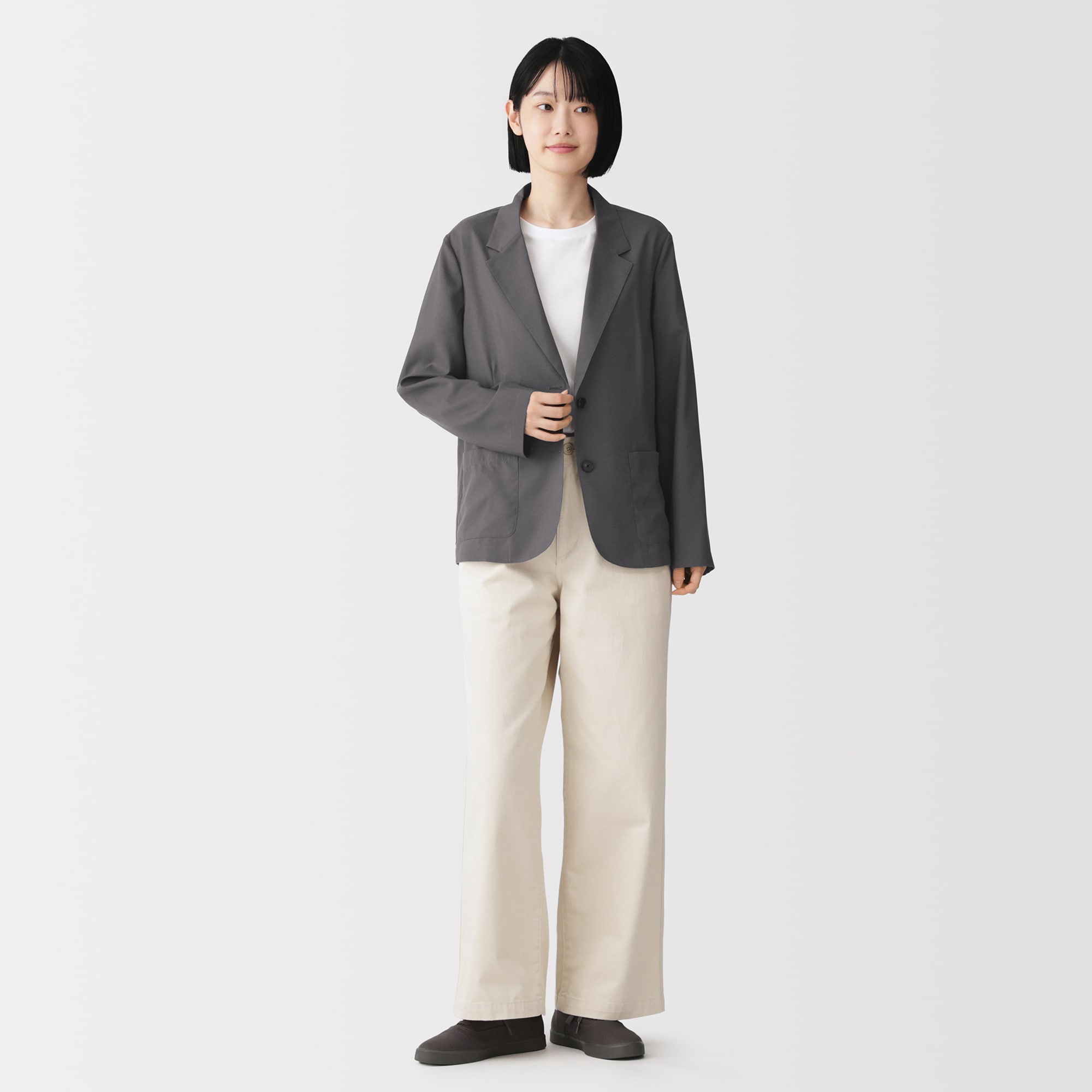 婦人 なめらか シャツジャケット | 無印良品