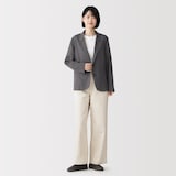 婦人　なめらか　シャツジャケット