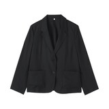 婦人　なめらか　シャツジャケット
