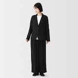 婦人　なめらか　シャツジャケット