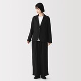 婦人　なめらか　シャツジャケット