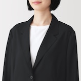 婦人　なめらか　シャツジャケット