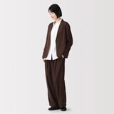 婦人　なめらか　シャツジャケット