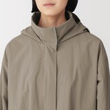 婦人　撥水ＵＶカット　フードがしまえるロングコート
