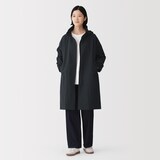 婦人　撥水ＵＶカット　フードがしまえるロングコート