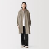 婦人　撥水ＵＶカット　フードがしまえるロングコート
