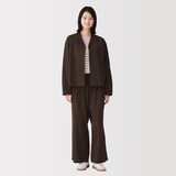 婦人　木の実から作ったカポック混ガーゼ　シャツジャケット