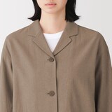 婦人　木の実から作ったカポック混ガーゼ　シャツジャケット