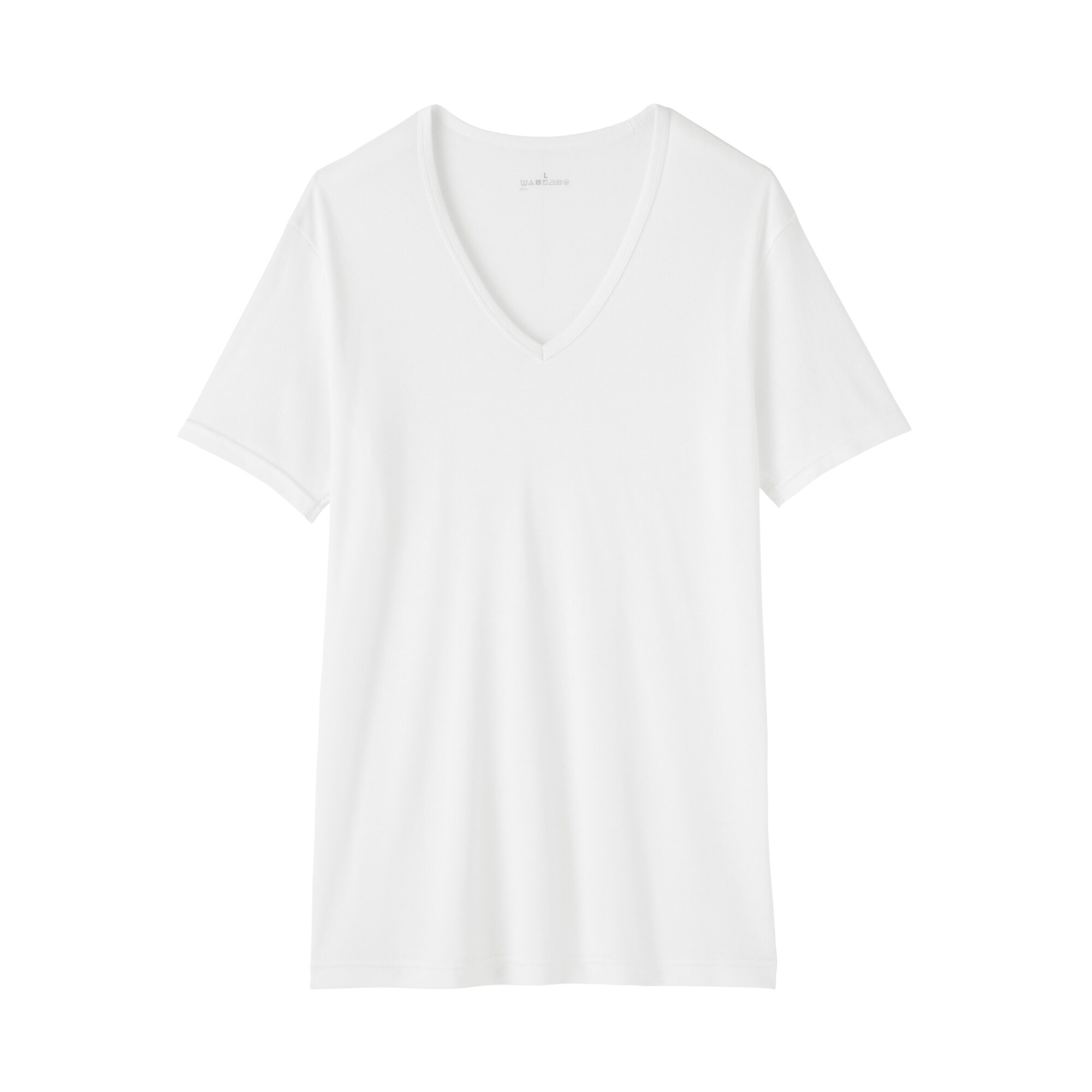 紳士　さらっと綿　Ｖネック半袖Ｔシャツ（ＯＳ）