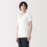 紳士　さらっと綿　Ｖネック半袖Ｔシャツ（ＯＳ）