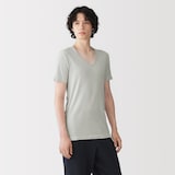 紳士　さらっと綿　Ｖネック半袖Ｔシャツ（ＯＳ）