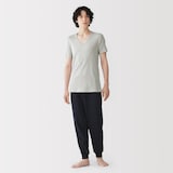 紳士　さらっと綿　Ｖネック半袖Ｔシャツ（ＯＳ）