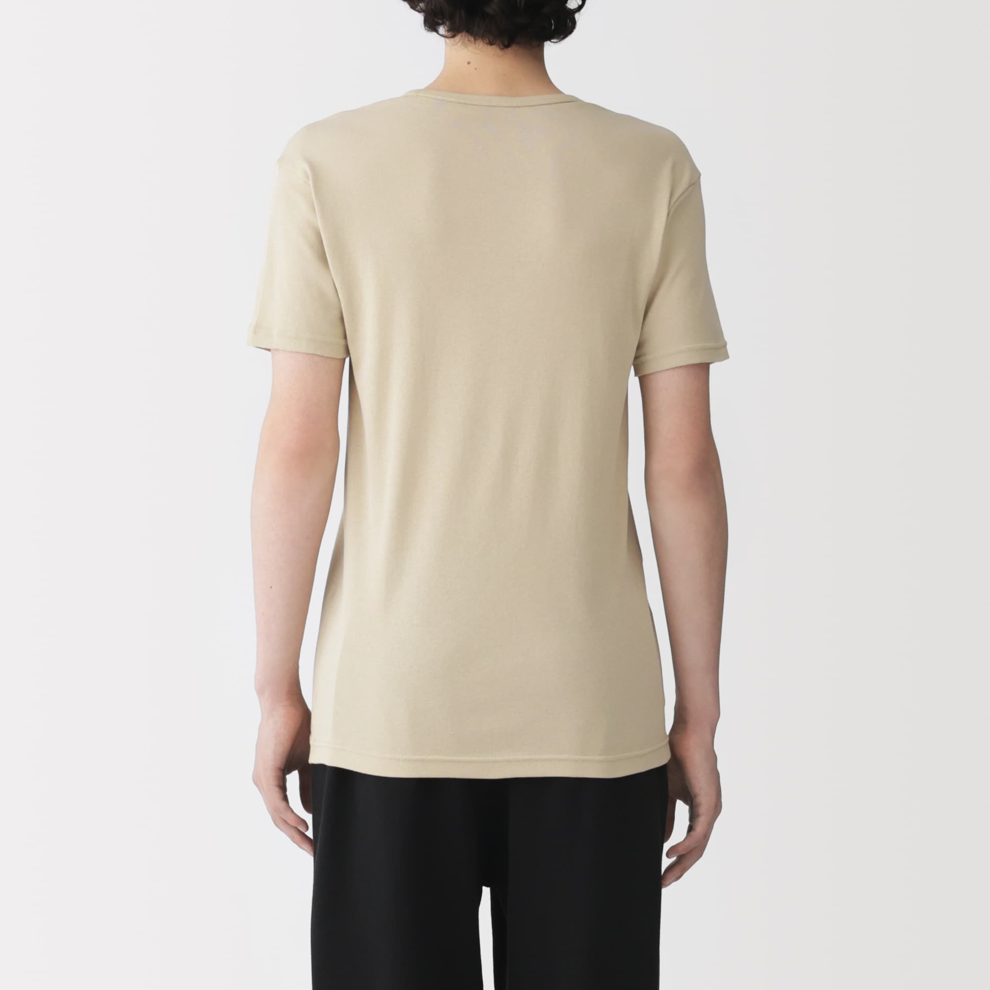 紳士　さらっと綿　Ｖネック半袖Ｔシャツ（ＯＳ）
