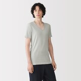 紳士　さらっと綿　Ｖネック半袖Ｔシャツ（ＯＳ）