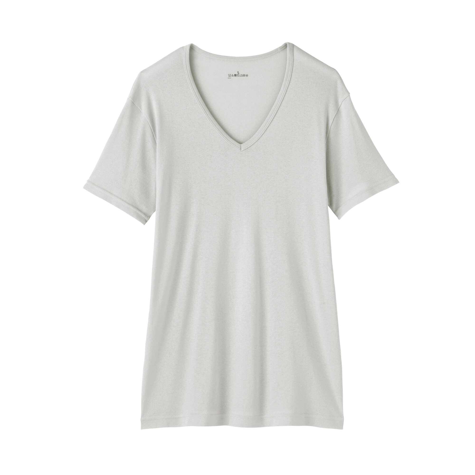 紳士　さらっと綿　Ｖネック半袖Ｔシャツ（ＯＳ）