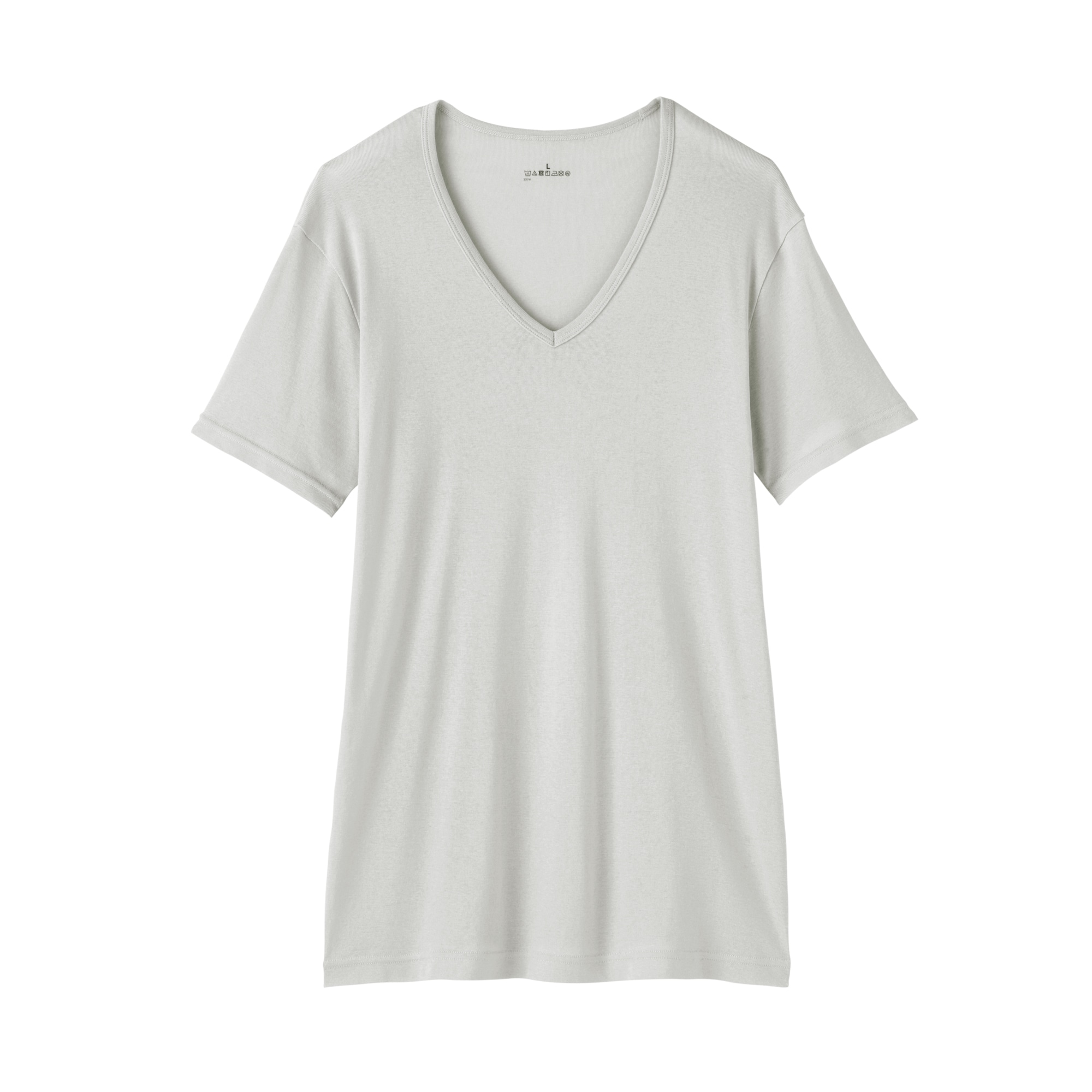 紳士　さらっと綿　Ｖネック半袖Ｔシャツ（ＯＳ）
