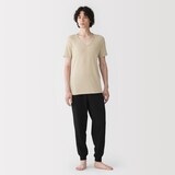 紳士　さらっと綿　Ｖネック半袖Ｔシャツ（ＯＳ）