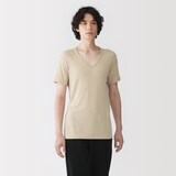 紳士　さらっと綿　Ｖネック半袖Ｔシャツ（ＯＳ）