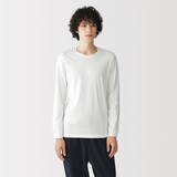 紳士　あったか綿　厚手　クルーネック長袖Ｔシャツ