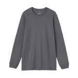 紳士　あったか綿　厚手　クルーネック長袖Ｔシャツ