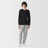 紳士　あったか綿　厚手　クルーネック長袖Ｔシャツ
