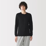 紳士　あったか綿　厚手　クルーネック長袖Ｔシャツ