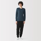 紳士　あったか綿　厚手　クルーネック長袖Ｔシャツ