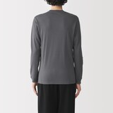 紳士　あったか綿　厚手　クルーネック長袖Ｔシャツ
