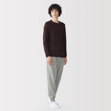 紳士　あったか綿　厚手　クルーネック長袖Ｔシャツ