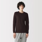 紳士　あったか綿　厚手　クルーネック長袖Ｔシャツ