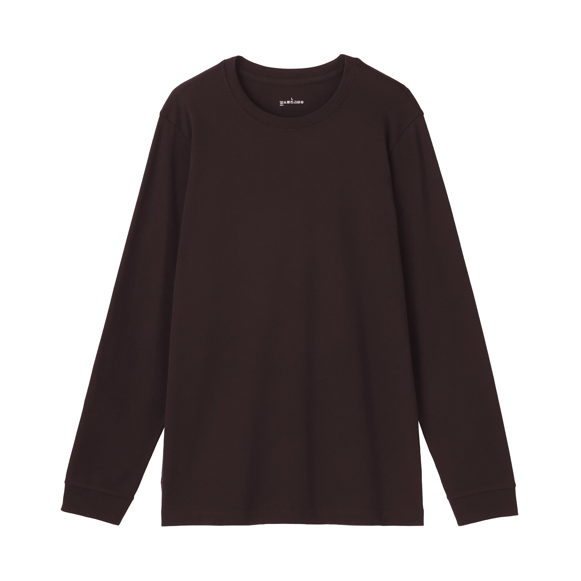 紳士　あったか綿　厚手　クルーネック長袖Ｔシャツ