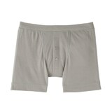 紳士　なめらか　二層編み　前開きボクサーパンツ