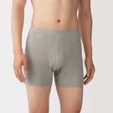 紳士　なめらか　二層編み　前開きボクサーパンツ