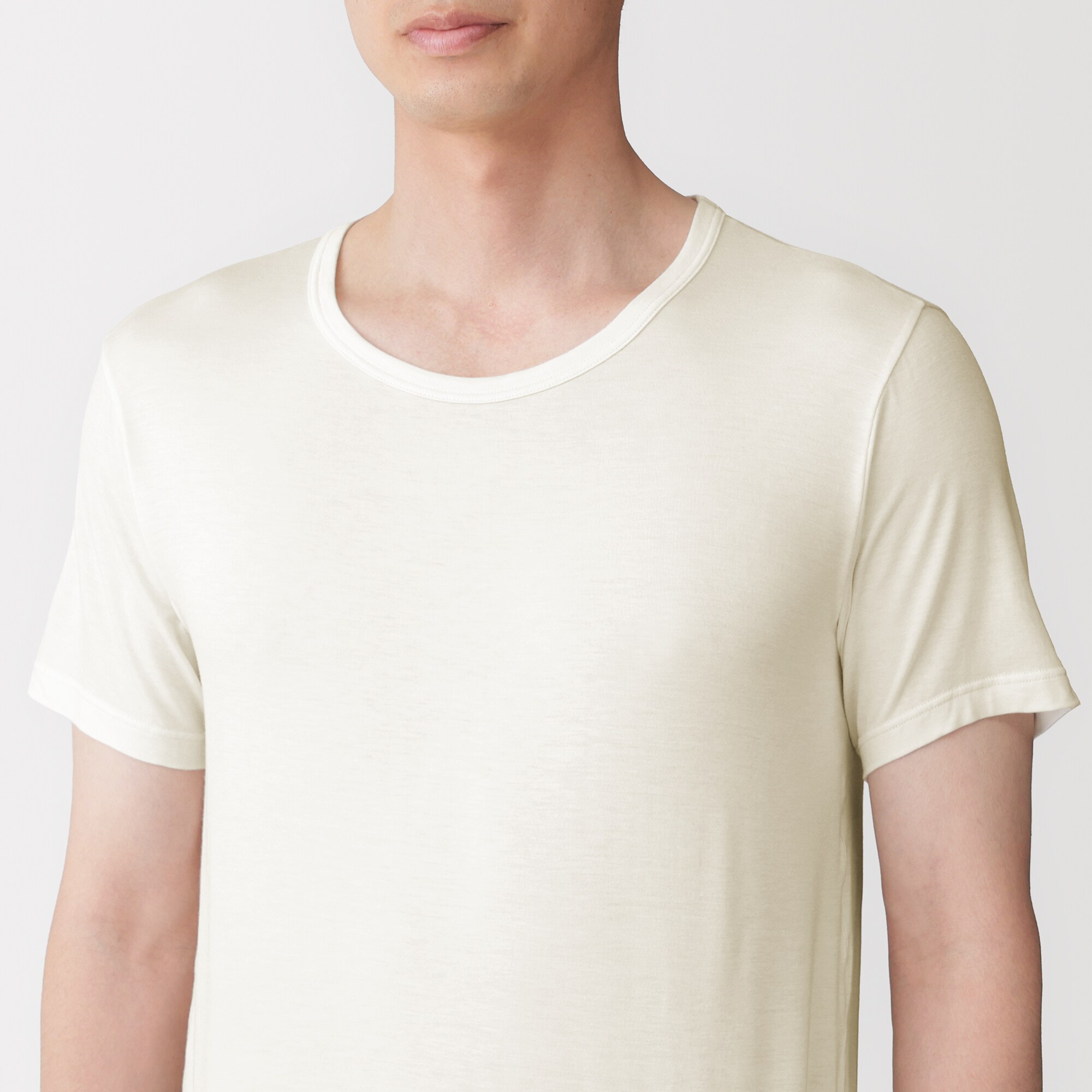 紳士　着るスキンケア　クルーネック半袖Ｔシャツ