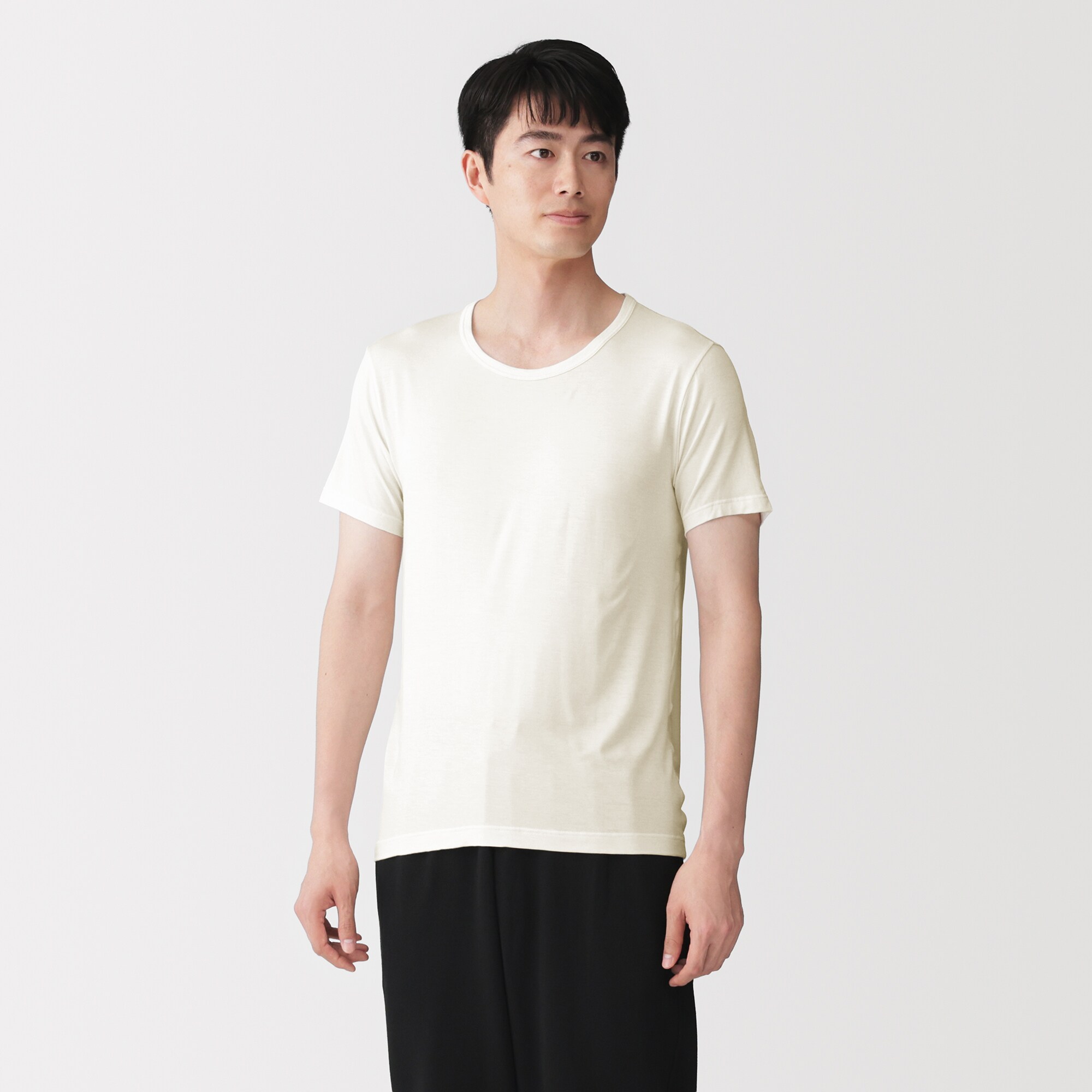 紳士　着るスキンケア　クルーネック半袖Ｔシャツ