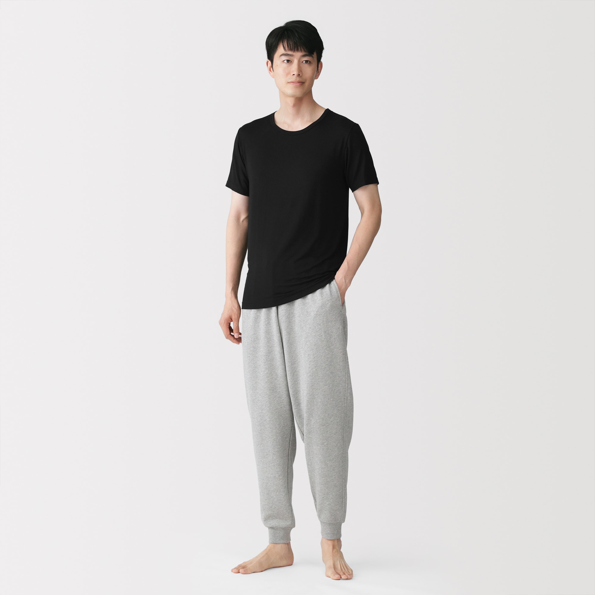 紳士　着るスキンケア　クルーネック半袖Ｔシャツ