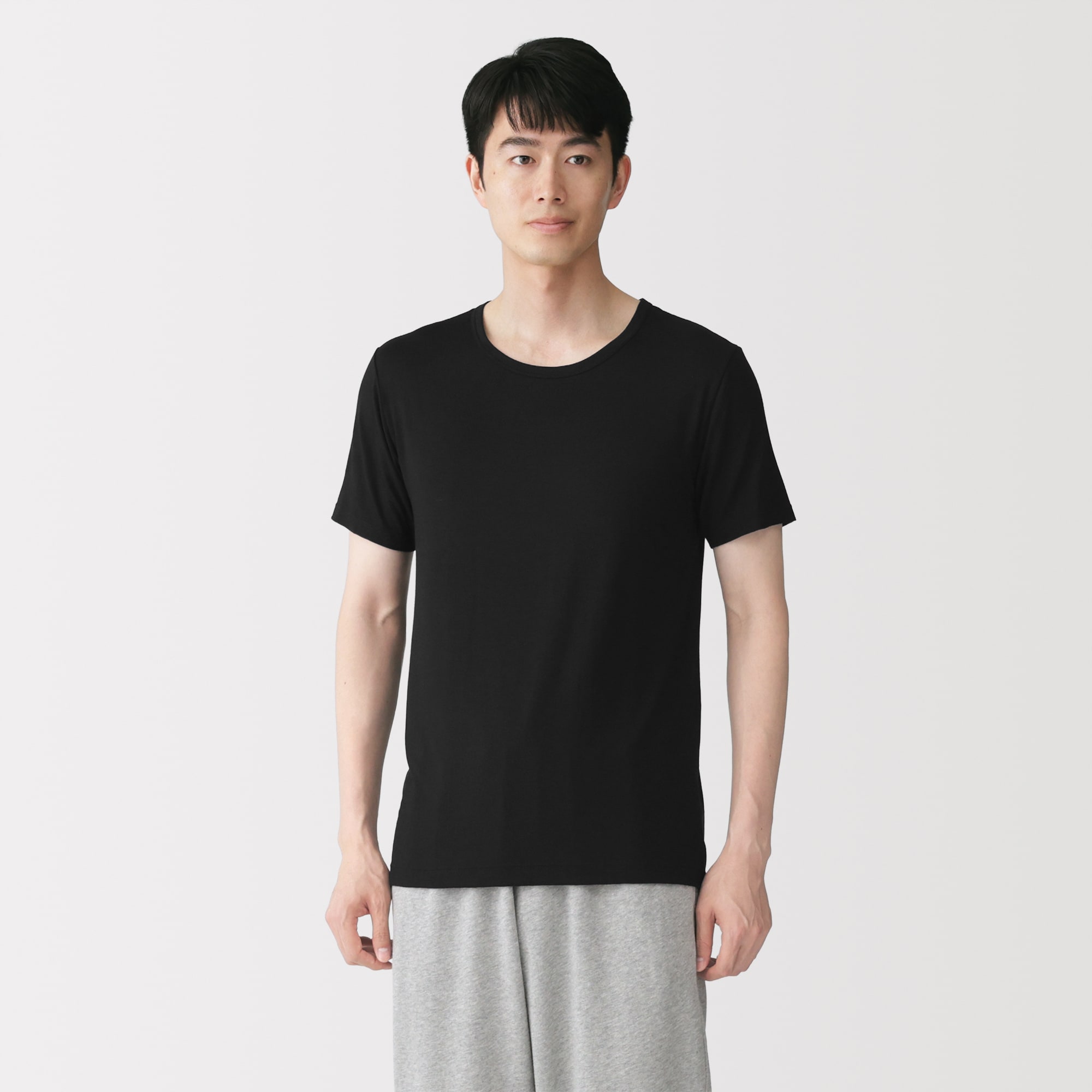 紳士　着るスキンケア　クルーネック半袖Ｔシャツ