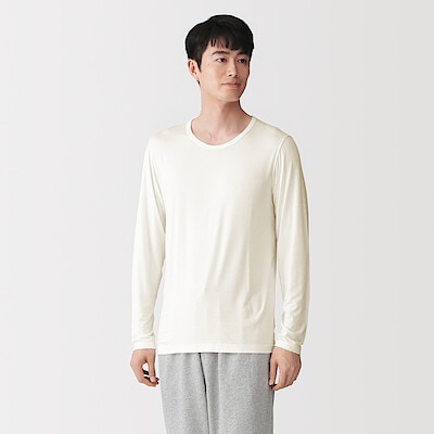 【８月１０日順次発売予定】紳士　着るスキンケア　クルーネック長袖Ｔシャツ