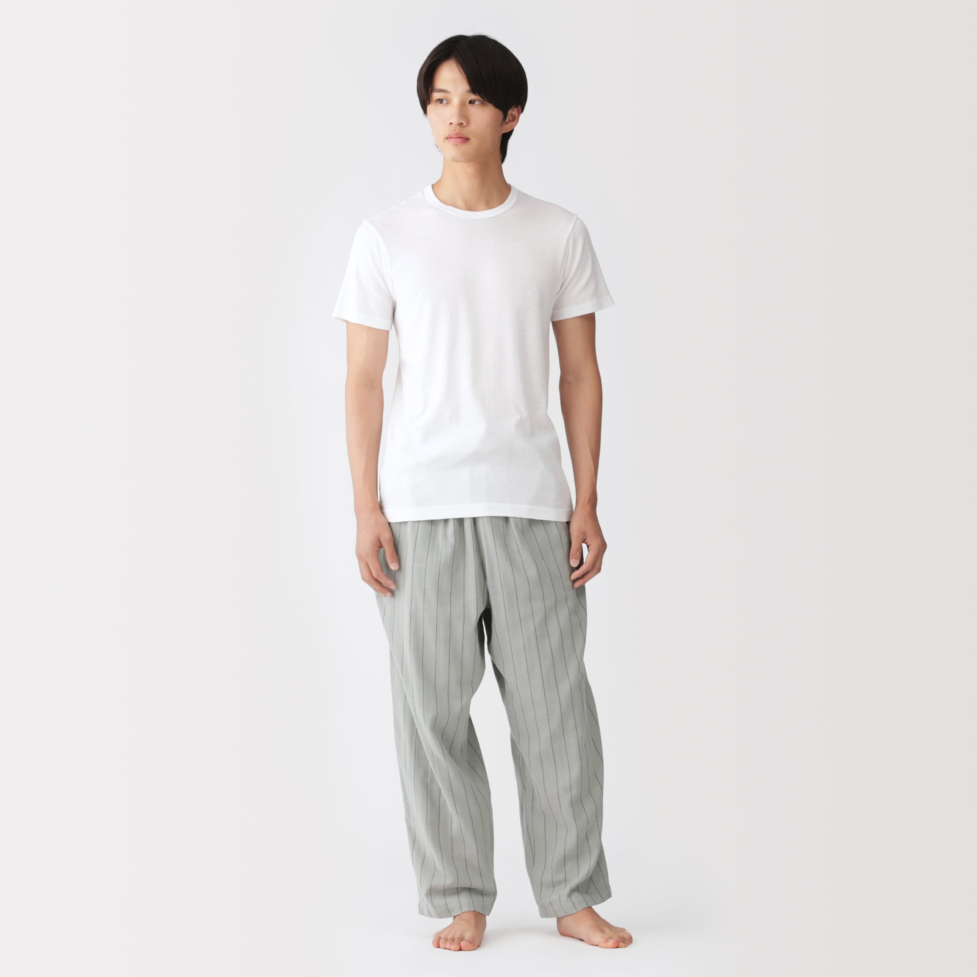 紳士 二重ガーゼ ルームロングパンツ | 無印良品