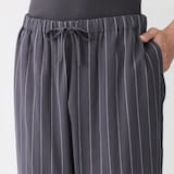 紳士　二重ガーゼ　ルームロングパンツ