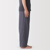 紳士　二重ガーゼ　ルームロングパンツ