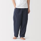 紳士　二重ガーゼ　ルームロングパンツ