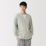 紳士　なめらかニットフリース　ルームカーディガン