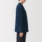 紳士　なめらかニットフリース　ルームカーディガン