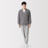紳士　なめらかニットフリース　ルームカーディガン