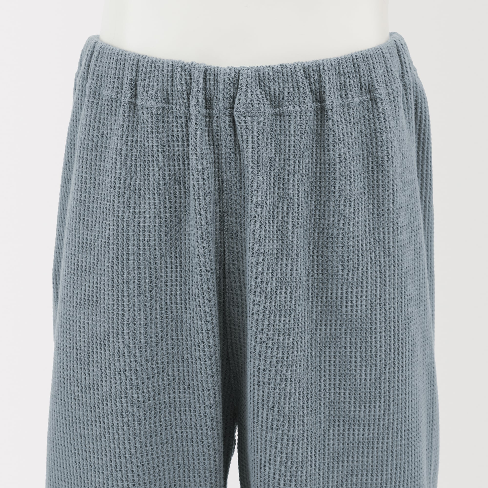 キッズ　ワッフル編み　長袖ルームウェアセット
