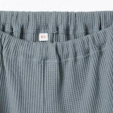キッズ　ワッフル編み　長袖ルームウェアセット