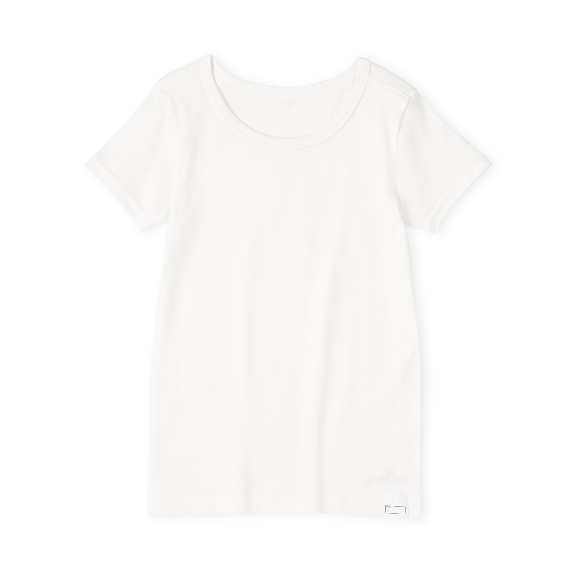 キッズ　フライス編みクルーネック半袖Ｔシャツ【インナー】