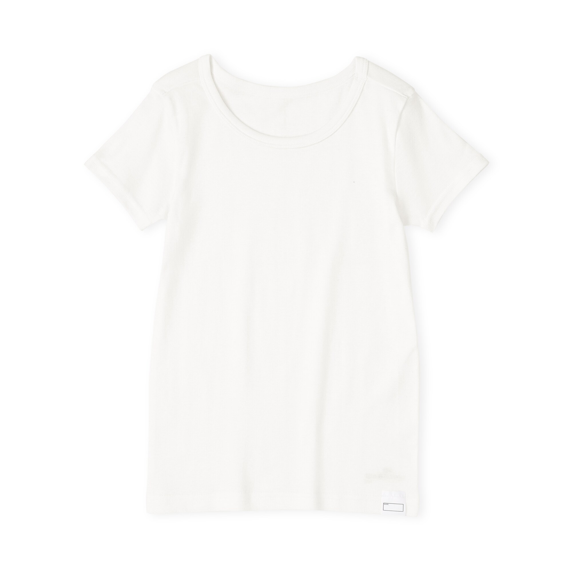 キッズ　フライス編みクルーネック半袖Ｔシャツ【インナー】